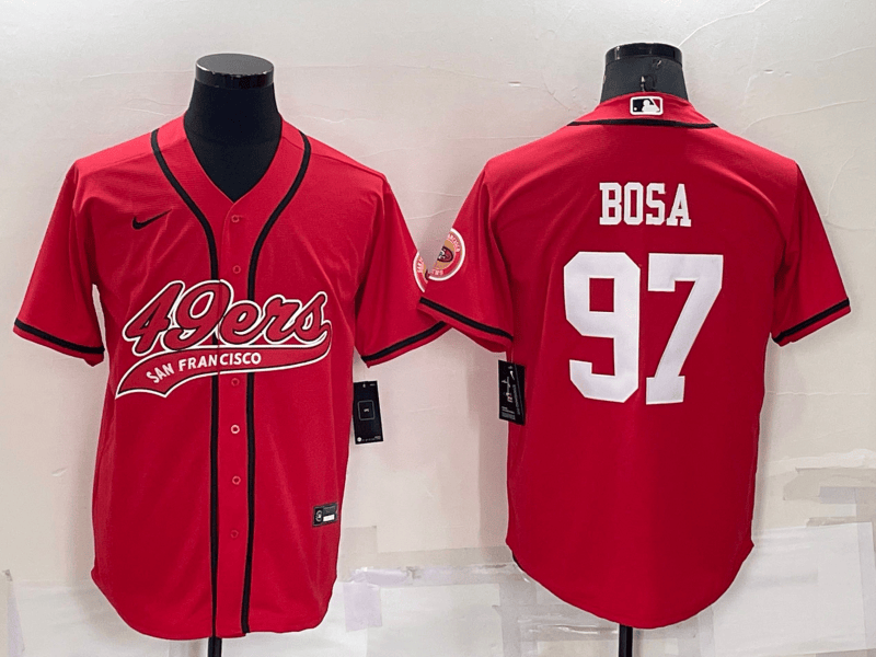 Nick Bosa San Francisco 49ers red jersey