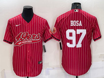 Nick Bosa San Francisco 49ers red jersey