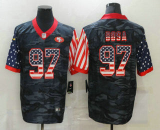 Nick Bosa USA San Francisco 49ers camo Salute To Service jersey