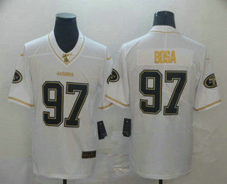 Nick Bosa San Francisco 49ers white jersey
