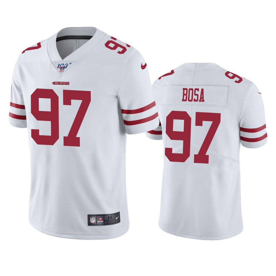 Nick Bosa San Francisco 49ers white Vapor jersey