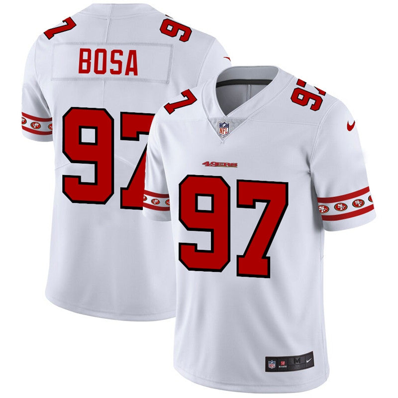 Nick Bosa San Francisco 49ers white jersey