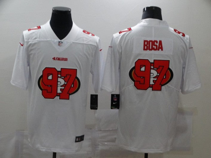 Nick Bosa San Francisco 49ers white Vapor jersey