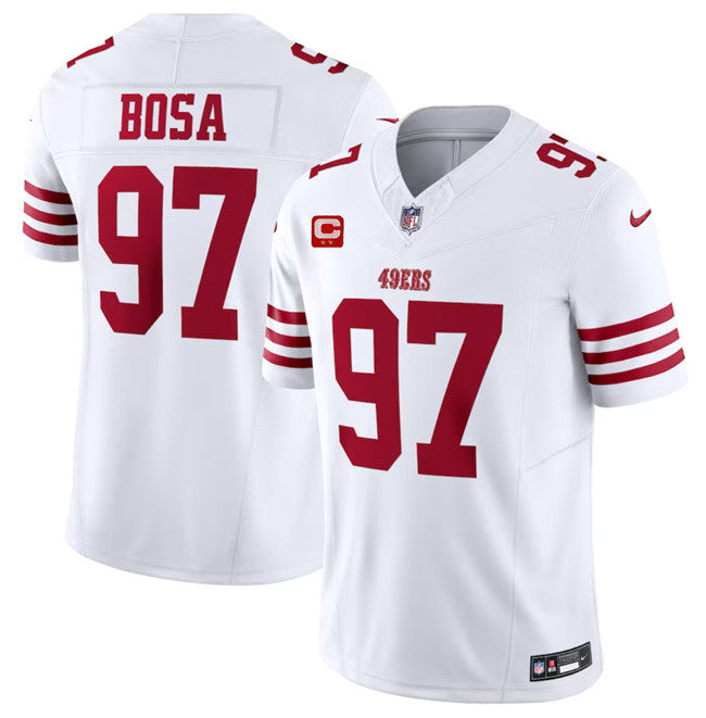 Nick Bosa San Francisco 49ers white Vapor jersey