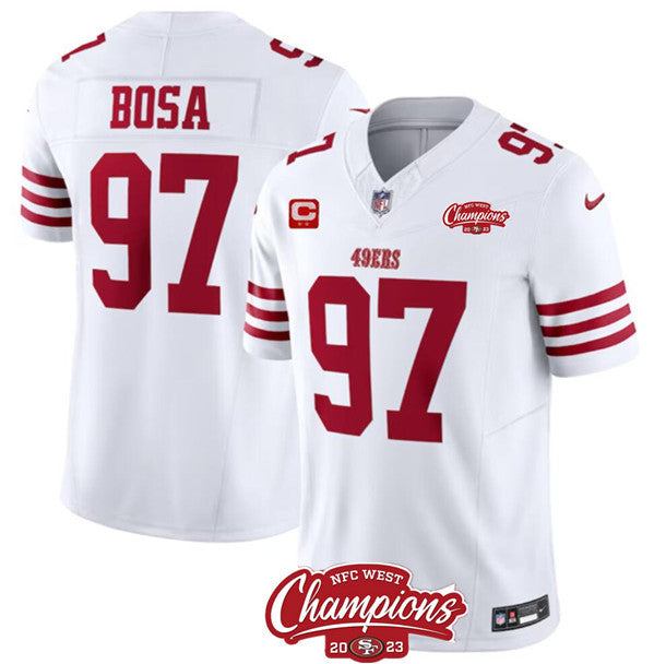 Nick Bosa San Francisco 49ers white jersey