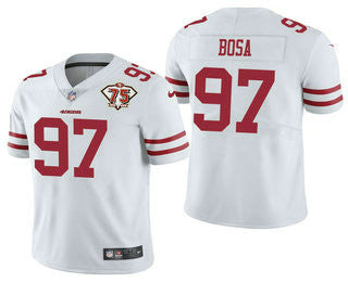 Nick Bosa San Francisco 49ers white Vapor jersey