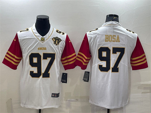 Nick Bosa San Francisco 49ers white jersey