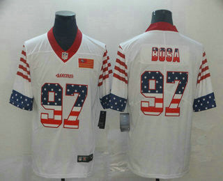 Nick Bosa San Francisco 49ers white jersey