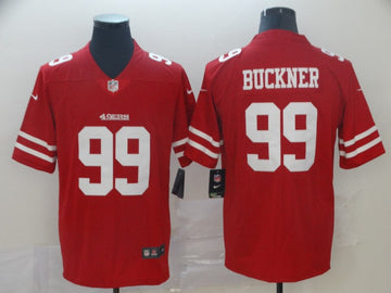 DeForest Buckner San Francisco 49ers red Vapor jersey
