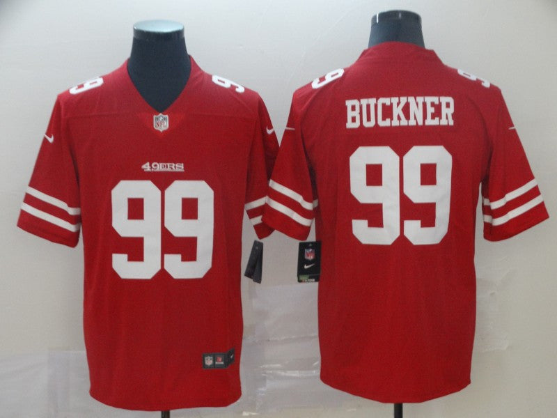 DeForest Buckner San Francisco 49ers red Vapor jersey