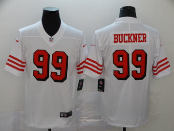 DeForest Buckner San Francisco 49ers white Color Rush jersey