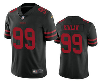 Javon Kinlaw San Francisco 49ers black Vapor jersey
