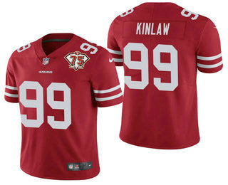 Javon Kinlaw San Francisco 49ers red Vapor jersey