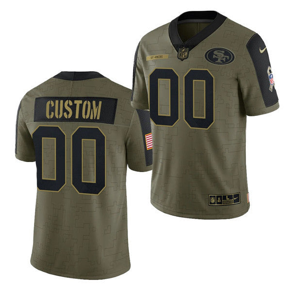 Active San Francisco 49ers olive Salute To Service jersey