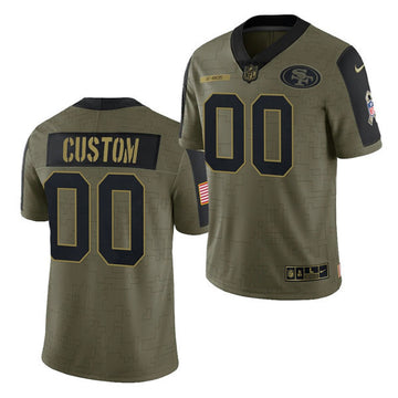 Active San Francisco 49ers olive Salute To Service jersey