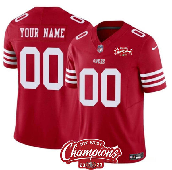 Custom San Francisco 49ers red jersey