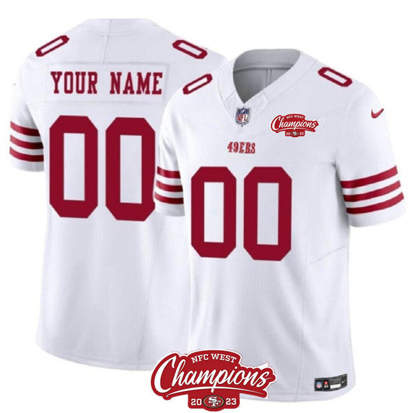 Custom San Francisco 49ers white jersey