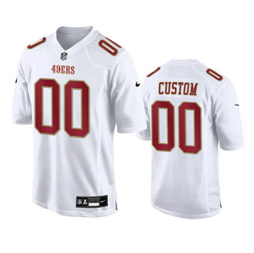Custom San Francisco 49ers white Limited jersey