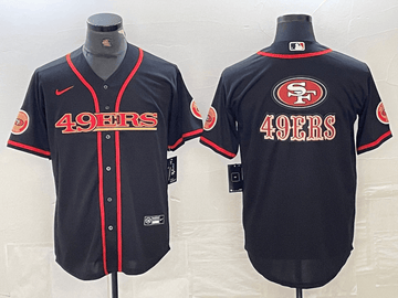 Logo Black San Francisco 49ers red jersey