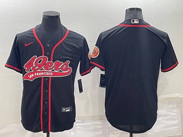 Custom San Francisco 49ers black jersey