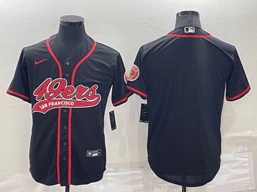 Custom San Francisco 49ers black jersey