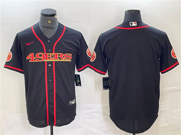 Custom San Francisco 49ers black jersey