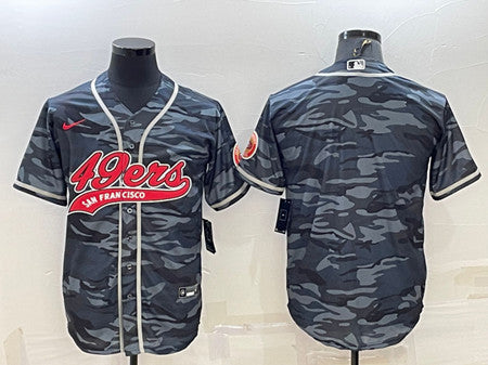 Blank Gray San Francisco 49ers camo Camo jersey