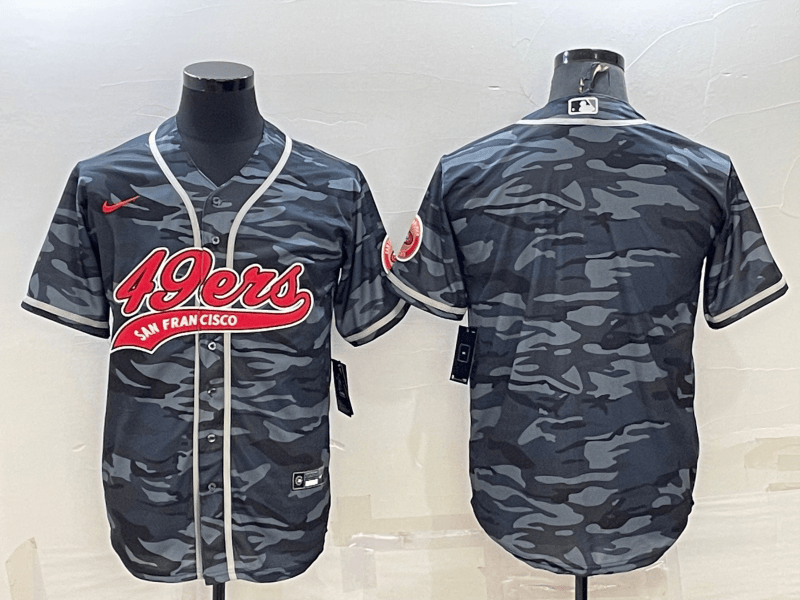 Blank Grey San Francisco 49ers camo Camo jersey
