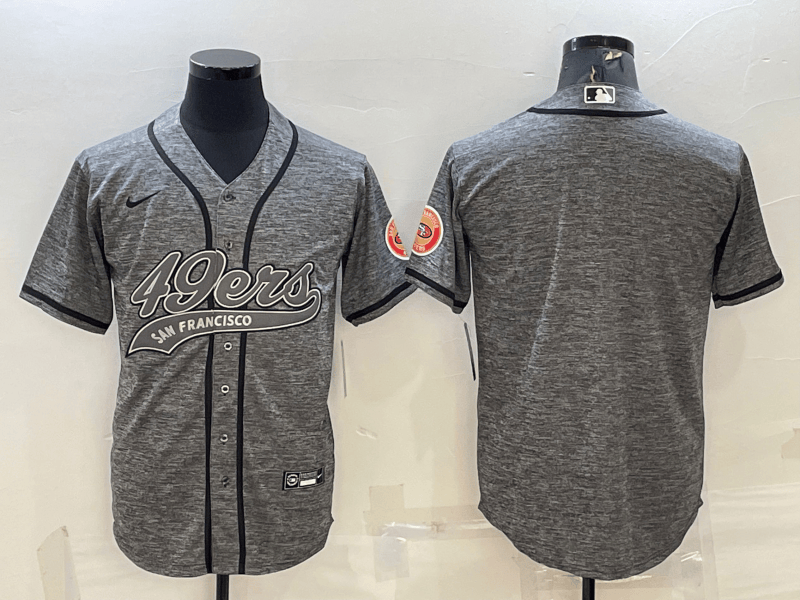 Custom San Francisco 49ers grey jersey
