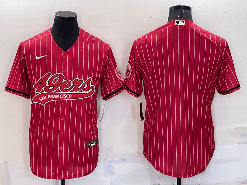 Custom San Francisco 49ers red jersey