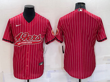 Custom San Francisco 49ers red jersey