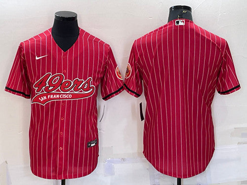 Custom San Francisco 49ers red jersey