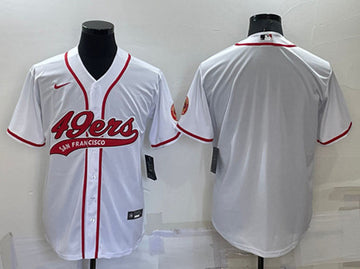 Custom San Francisco 49ers white jersey