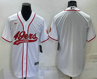 Custom San Francisco 49ers white jersey
