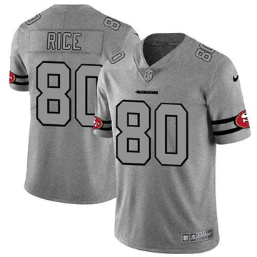 Custom San Francisco 49ers gray Limited jersey