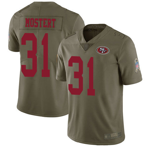 San Francisco 49ers olive Salute To Service jersey