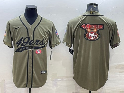 San Francisco 49ers olive Salute To Service jersey