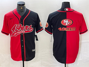 San Francisco 49ers red Split jersey