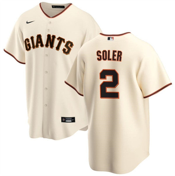 Jorge Soler San Francisco Giants cream jersey