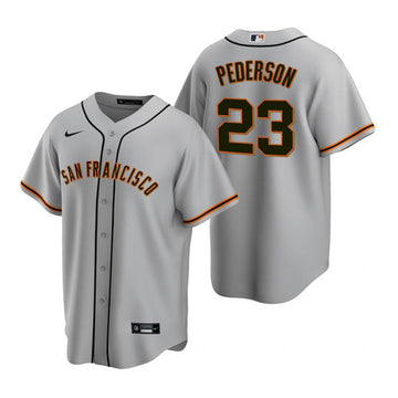 Joc Pederson San Francisco Giants gray jersey