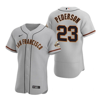Joc Pederson San Francisco Giants gray jersey