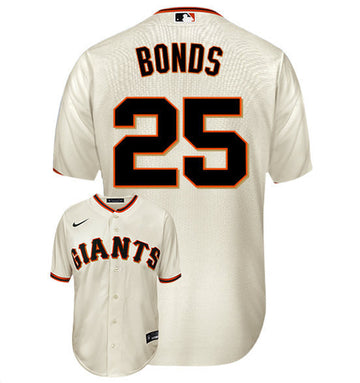 Barry Bonds San Francisco Giants cream jersey