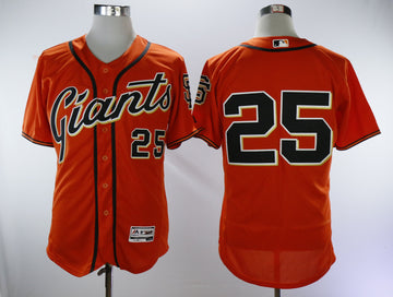 Barry Bonds San Francisco Giants orange Throwback jersey