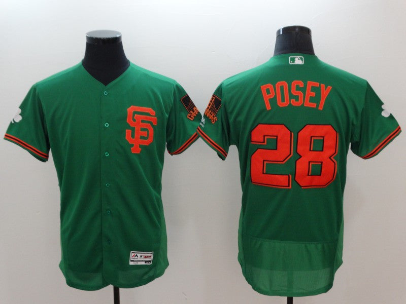 Buster Posey San Francisco Giants green jersey