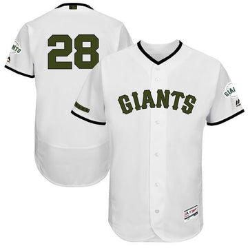 Buster Posey Majestic San Francisco Giants white Authentic jersey