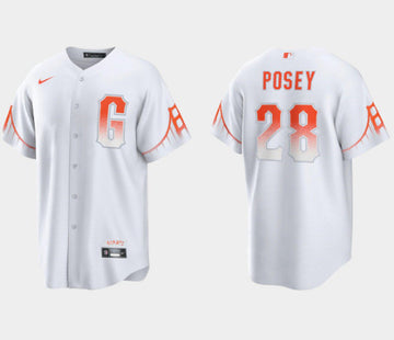 Buster Posey San Francisco Giants white City Connect jersey