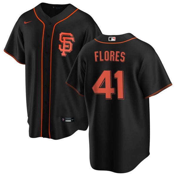 Wilmer Flores San Francisco Giants black jersey