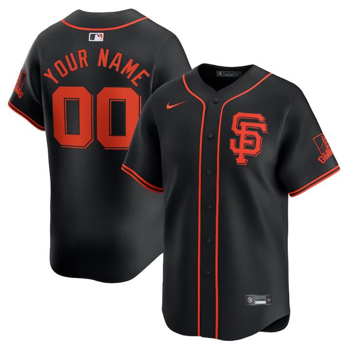 Custom San Francisco Giants black Limited jersey