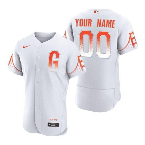Custom San Francisco Giants white City Connect jersey
