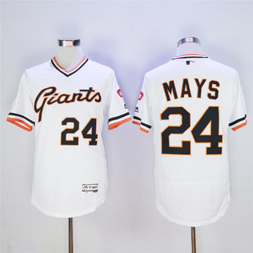 San Franciscoc Mays San Francisco Giants white Throwback jersey